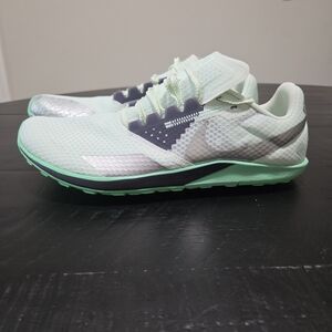 Nike Kids Mint Green and Gray Mesh Sneakers